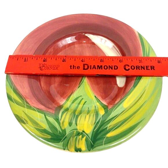 Pfaltzgraff Central Market Eggplant Pattern Ceramic Salad or Dessert Plate 8" - Picture 2 of 6